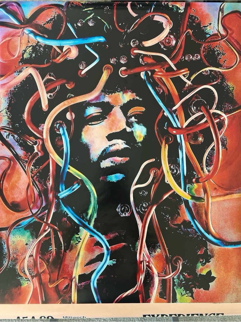 Jimi Hendrix Ppster Aprox Size 24x36 Inches